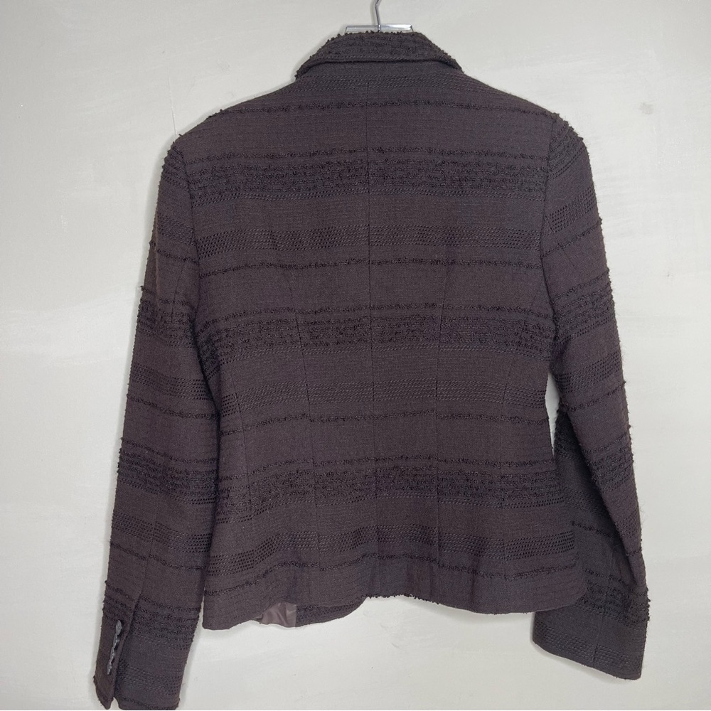 Zara Basic Brown Blazer One Button - image 5